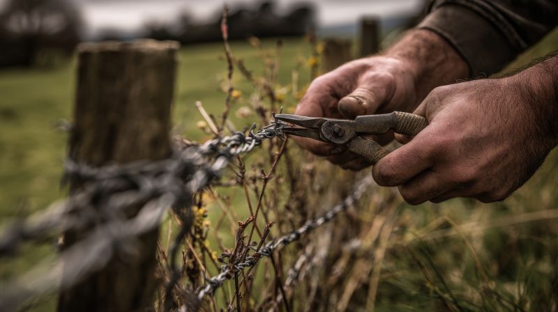 Barbed Wire Installation
