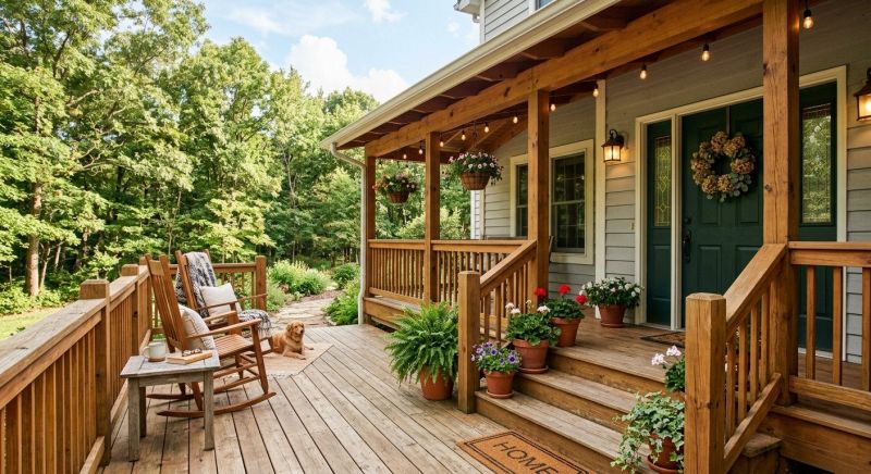 Wood Porch Construction in Boston, MA